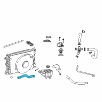 OEM 2009 Ford Mustang Upper Hose Diagram - 7R3Z-8260-BA