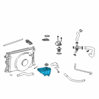 OEM 2007 Ford Mustang Reservoir Diagram - 4R3Z-8A080-AA