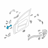 OEM Kia Optima Checker Assembly-Front Door Diagram - 793902T000