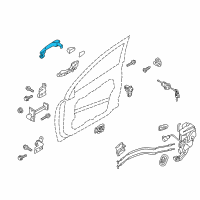 OEM 2012 Kia Optima Door Outside Handle Assembly Diagram - 826512T000