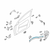 OEM 2015 Kia Optima Cable Assembly-Front Door S/L Diagram - 813912T500