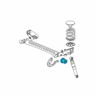 OEM Chevrolet HHR Axle Beam Insulator Diagram - 20902797