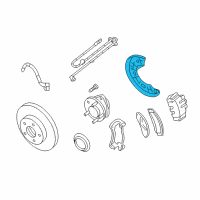 OEM 2010 Ford Explorer Sport Trac Dust Shield Diagram - 6L2Z-2K004-A