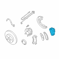 OEM 2009 Mercury Mountaineer Caliper Diagram - 6L2Z-2B120-A