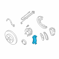 OEM Mercury Caliper Support Diagram - 6L2Z-2B134-A