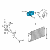 OEM 2014 Buick Verano Compressor Diagram - 13495846