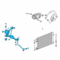 OEM 2016 Chevrolet Cruze Limited Liquid Hose Diagram - 23375758