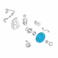 OEM 2018 Toyota 4Runner Rotor Diagram - 43512-60191