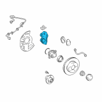 OEM Lexus GX460 Front Passenger Disc Brake Cylinder Assembly Diagram - 47730-60300