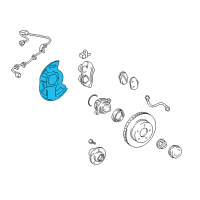 OEM Lexus GX460 Cover, Disc Brake Dust Diagram - 47782-60140