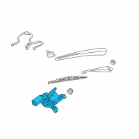 OEM 2011 Cadillac SRX Rear Motor Diagram - 15949229