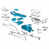 OEM 2014 Chevrolet Volt Center Console Diagram - 20836977