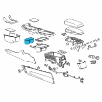 OEM 2012 Chevrolet Volt Cup Holder Diagram - 20999505