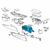 OEM 2015 Chevrolet Volt Console Base Diagram - 20931380