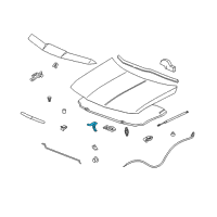 OEM Saturn Latch Asm-Hood Secondary Diagram - 15799991