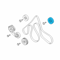 OEM 2008 Ford Mustang Tension Pulley Diagram - 7R3Z-8678-B