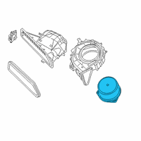 OEM 2019 Nissan Maxima Motor Assembly - Blower W/CASE Diagram - 27225-6CA0A