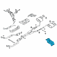 OEM 2021 Kia Stinger Protector-Heat Rear Diagram - 28795J5000