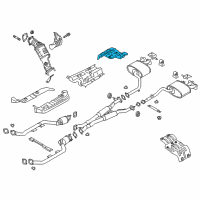 OEM 2021 Kia Stinger Protector-Heat Rear Diagram - 28796J5000