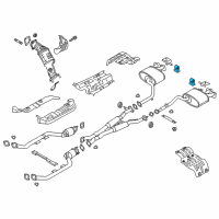 OEM Kia Hanger-Exhaust Pipe Diagram - 287613M000