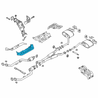 OEM Kia Stinger Protector-Heat Front Diagram - 28791J5000