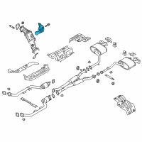 OEM 2021 Kia Stinger Protector-Heat, RH Diagram - 285253L110