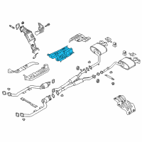 OEM 2020 Kia Stinger Protector-Heat Center Diagram - 28793J5000