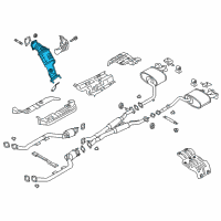 OEM 2018 Kia Stinger Catalyst Case Assembly, Right Diagram - 285303LVB0