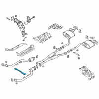 OEM 2018 Kia Stinger Bracket Assembly-MUFFLER Diagram - 28670J5310