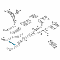 OEM 2020 Kia Stinger Bracket Assembly-MUFFLER Diagram - 28670J5310