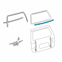 OEM Toyota Weatherstrip Diagram - 68290-0C010