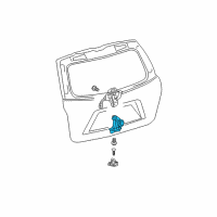 OEM 2015 Toyota RAV4 Gate Lock Diagram - 69350-28161