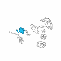OEM Cadillac DTS Motor Asm-Mode Valve Actuator Diagram - 25770692