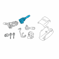 OEM 2009 Toyota Camry Wiper Switch Diagram - 84652-47031