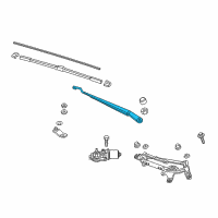 OEM 2019 Honda Fit Arm, Windshield Wiper (Driver Side) Diagram - 76600-T5R-A01