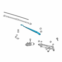 OEM 2019 Honda Fit Arm, Windshield Wiper (Passenger Side) Diagram - 76610-T5R-A01
