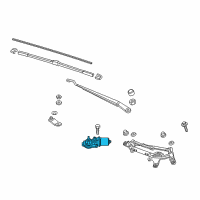 OEM 2016 Honda Fit Motor, Front Wiper Diagram - 76505-T0A-J01