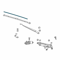 OEM 2017 Honda Civic Rubber, Blade (350Mm) Diagram - 76632-T5A-J04