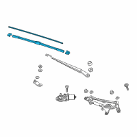 OEM 2018 Honda Fit Blade, Windshield Wiper (700MM) (Driver Side) Diagram - 76620-T5R-A03