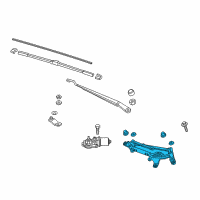 OEM 2019 Honda Fit Link, FR. Wiper Diagram - 76530-T5R-A01