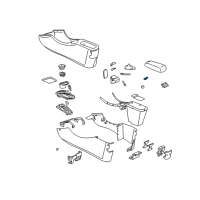 OEM 2001 Oldsmobile Alero Latch Diagram - 22633837