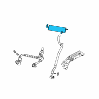 OEM Jeep Wrangler Exhaust Muffler And Tailpipe Diagram - 52059937AI