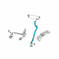 OEM 2009 Jeep Wrangler Exhaust Extension Pipe Diagram - 52059939AG