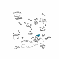 OEM 1999 Ford Mustang Cup Holder Diagram - XR3Z-6313562-AAA