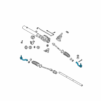 OEM 2012 Hyundai Genesis End Assembly-Tie Rod, RH Diagram - 56820-3M010