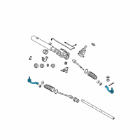 OEM Hyundai Equus End Assembly-Tie Rod, LH Diagram - 56820-3M900