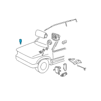 OEM Mercury Mariner Front Sensor Diagram - 6L1Z-14B004-AA