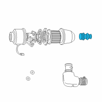 OEM 2002 Lincoln Blackwood Inlet Tube Diagram - XL1Z-9F843-AA