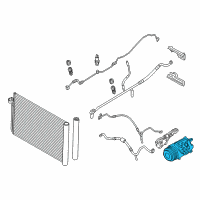 OEM 2015 BMW M3 Air Conditioning Compressor With Magnetic Coupling Diagram - 64-52-9-399-060