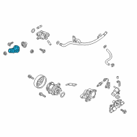 OEM 2018 Hyundai Elantra Fitting-Coolant Inlet Diagram - 25631-03800